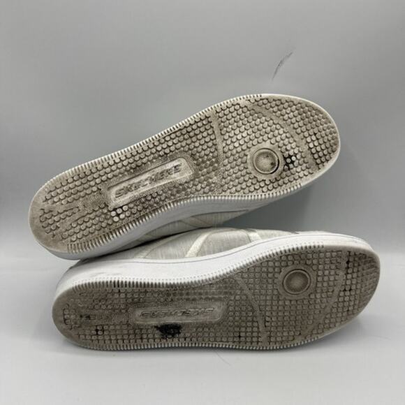 Skechers Shoes Womens Size 7 Madison Ave Take A Walk Sneakers White Canvas 23958 - Picture 8 of 12